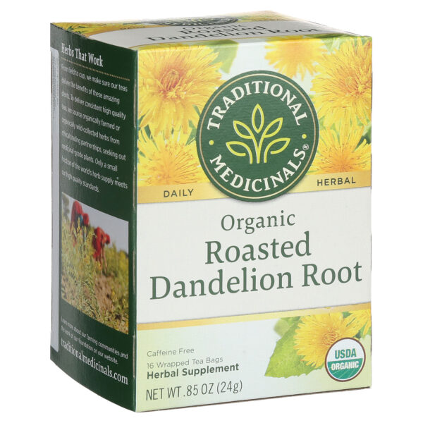 Traditional Medicinals Roasted Dandelion Root Tea (6x16 Bag) - Image 6