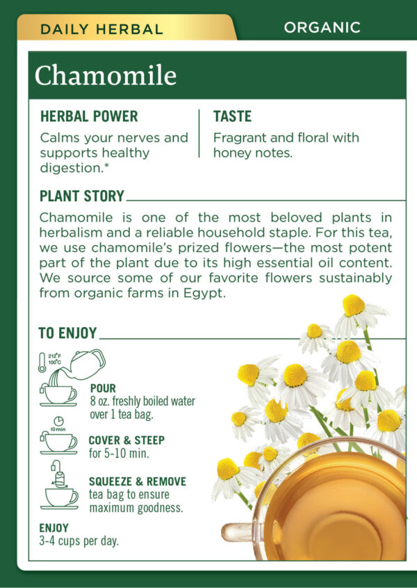 Traditional Medicinals Chamomile Tea (6x16 Bag) - Image 2